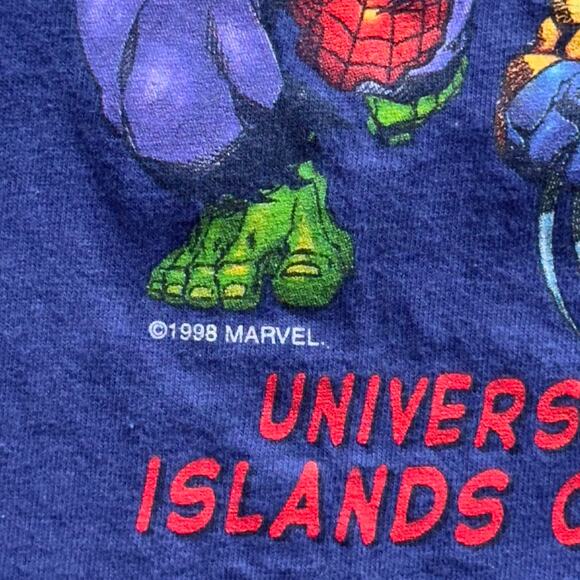 Vintage 1999 Universal Studios Islands of Adventure Marvel graphic tee size XL - Picture 4 of 8
